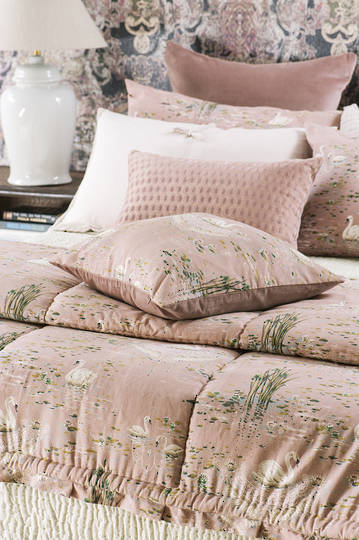 Bianca Lorenne - Cigna - Dusky Pink Comforter / Pillowcase/Eurocase/Cushion